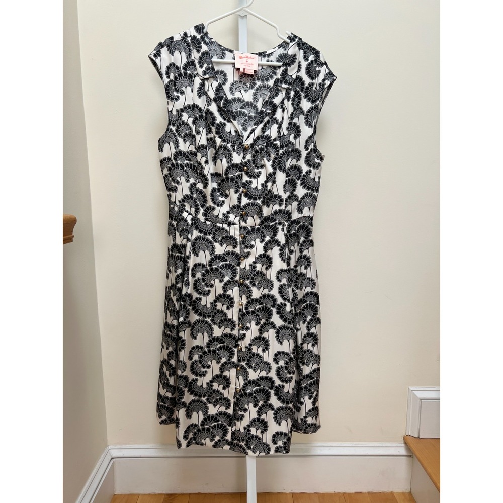 Kate Spade* Florence Broadhurst Silk Dress Fit Flare Sz 14P